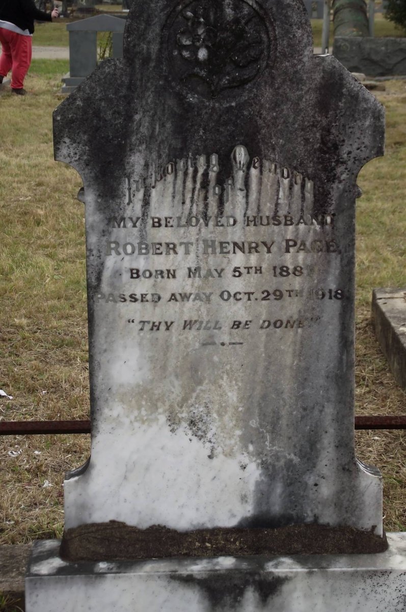 PAGE Robert Henry 1887-1918