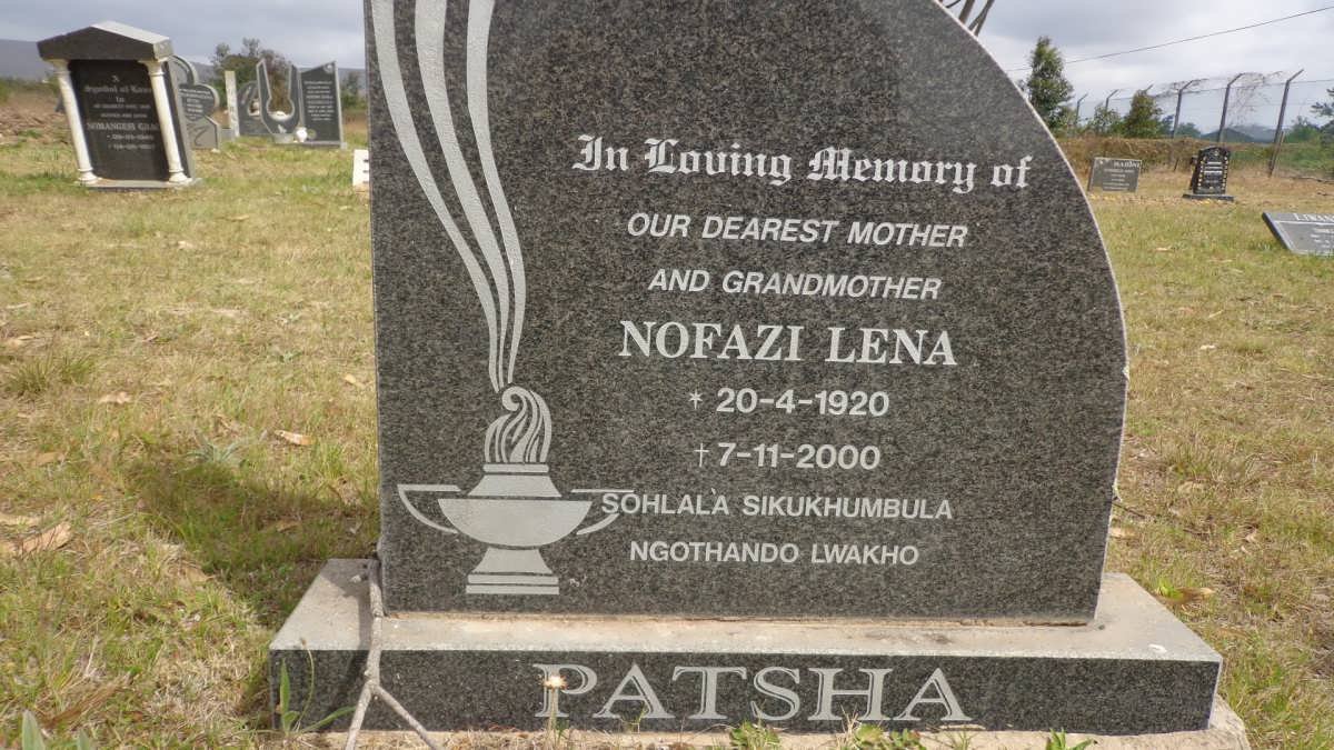 PATSHA Nofazi Lena 1920-2000