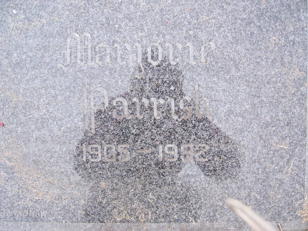 PARRISH Marjorie 1905-1992