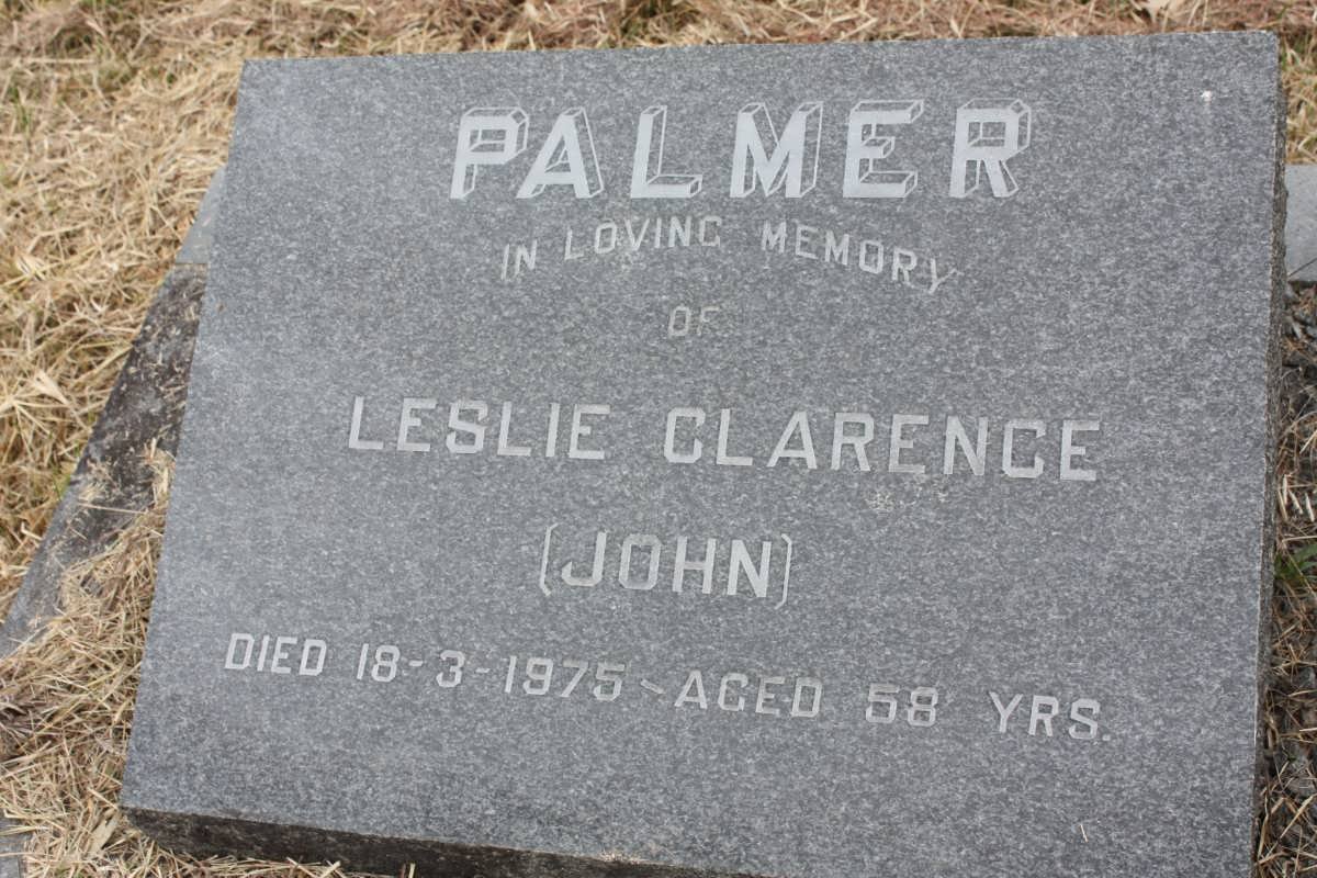 PALMER Leslie Clarence -1975