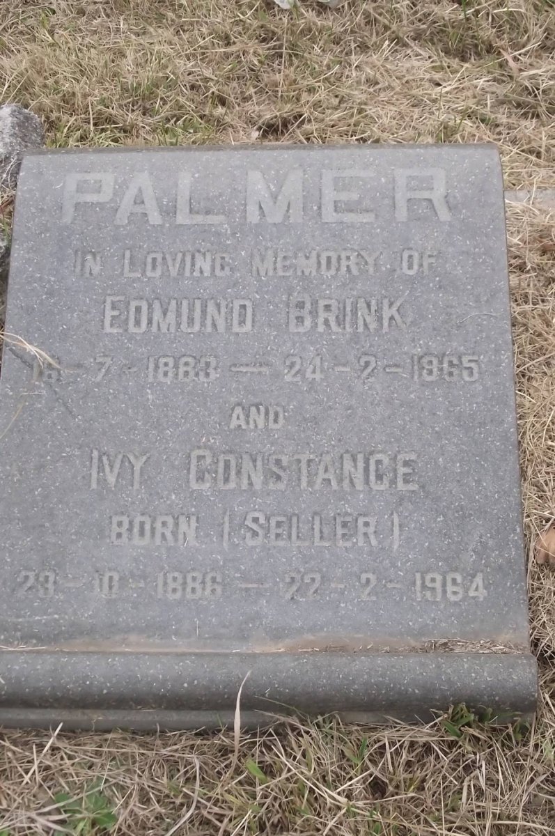 PALMER Edmund Brink 1883-1965 &amp; Ivy Constance SELLER 1886-1964