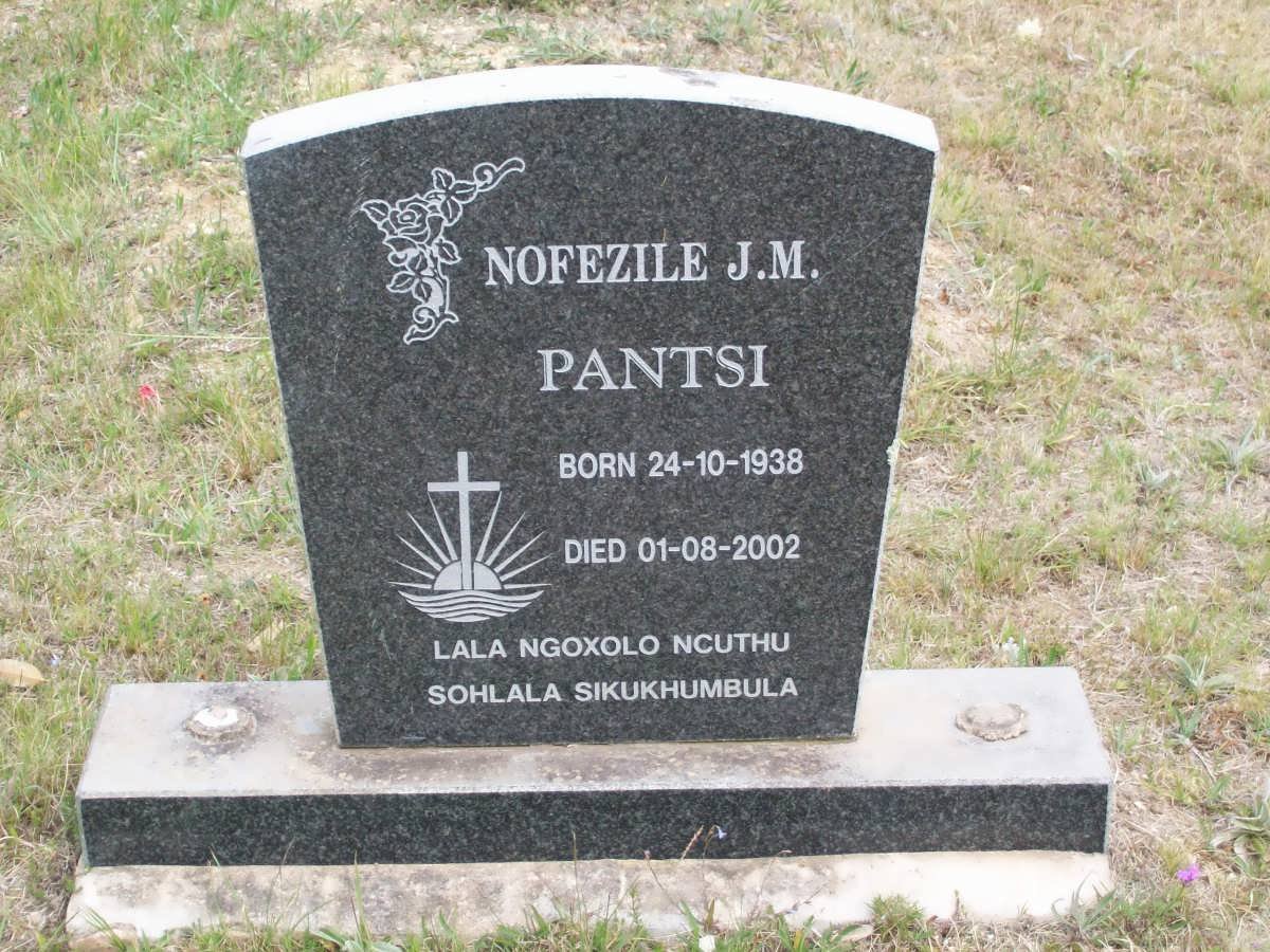 PANTSI Nofezile J.M. 1938-2002