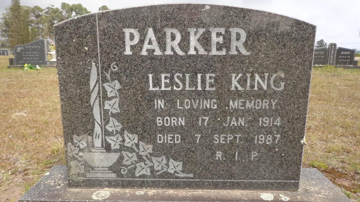 PARKER Leslie King 1914-1987