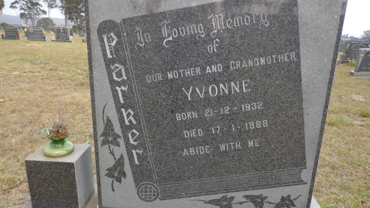 PARKER Yvonne 1932-1988