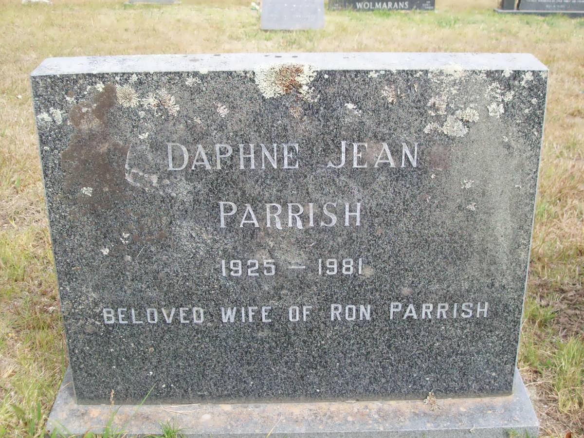 PARRISH Daphne Jean 1925-1981