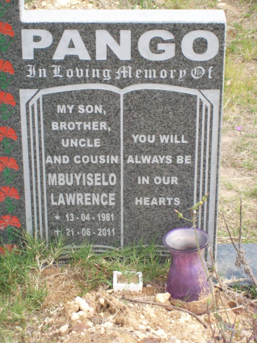PANGO Mbuyiselo Lawrence 1981-2011