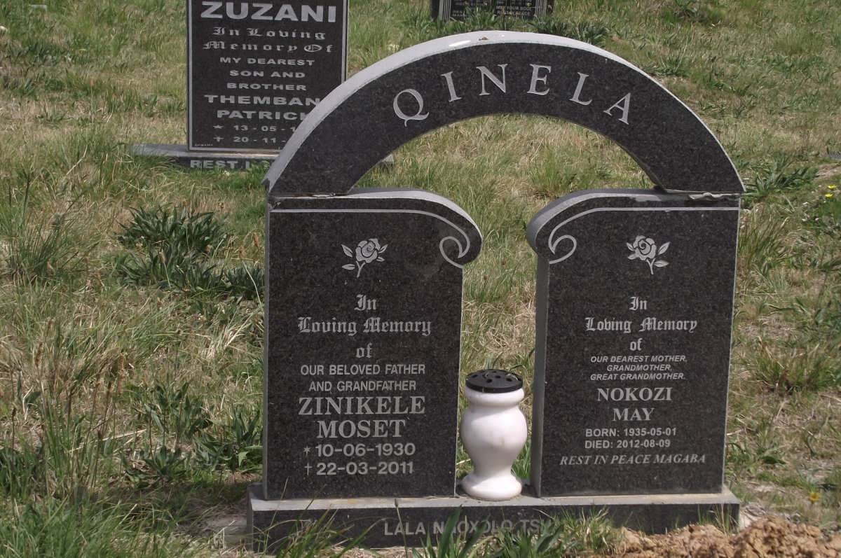 QINELA Zinikele Moset 1930-2011 &amp; Nokozi May 1935-2012