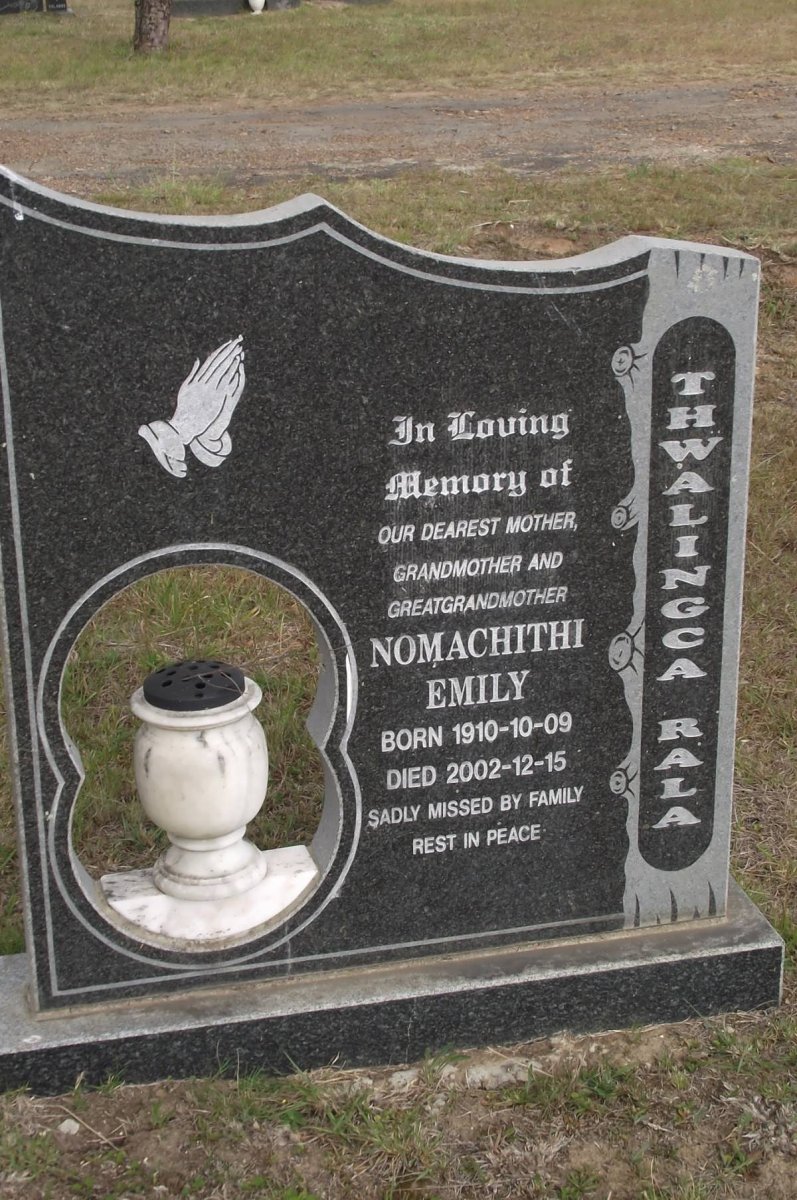 RALA Nomachithi Emily, Thwalingca 1910-2002