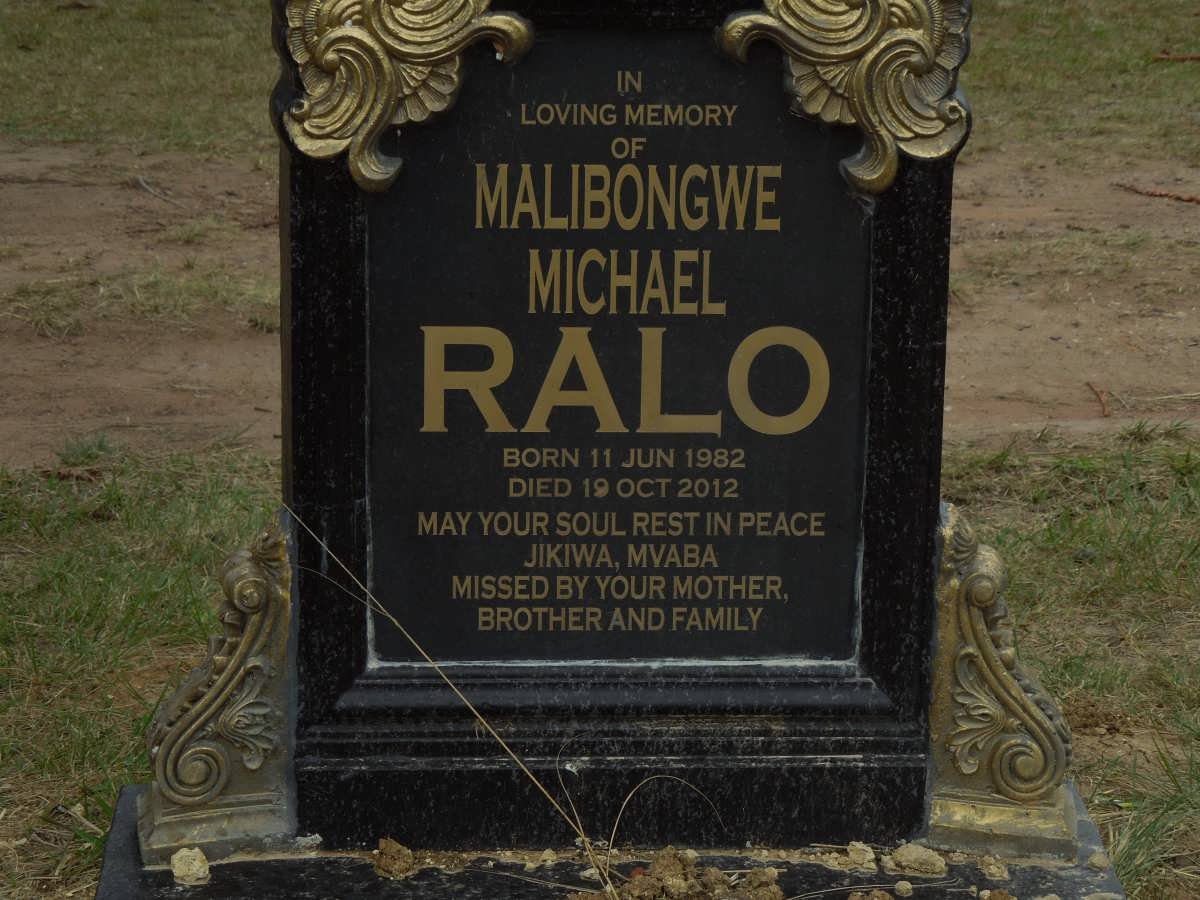 RALO Malibongwe Michael 1982-2012