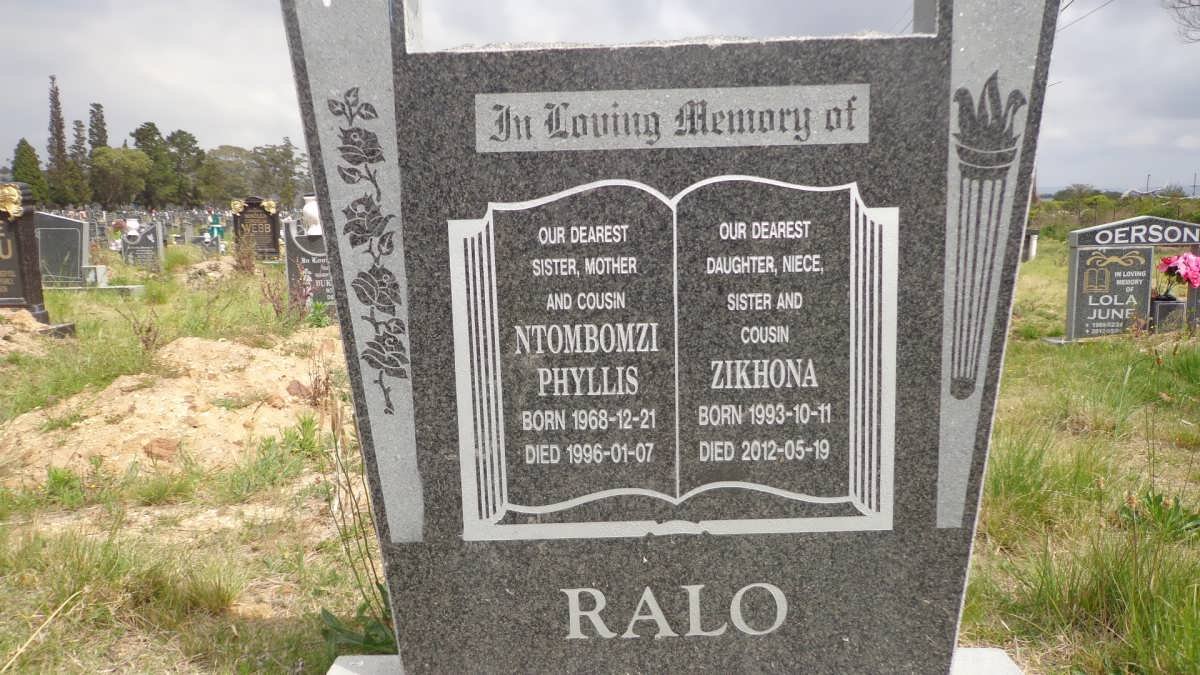 RALO Ntombomzi Phyllis 1968-1996 :: RALO Zikhona 1993-2012