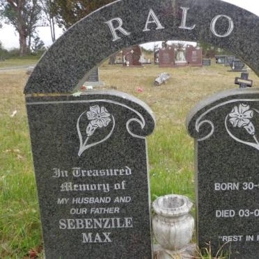 RALO Sebenzile Max 1948-2002