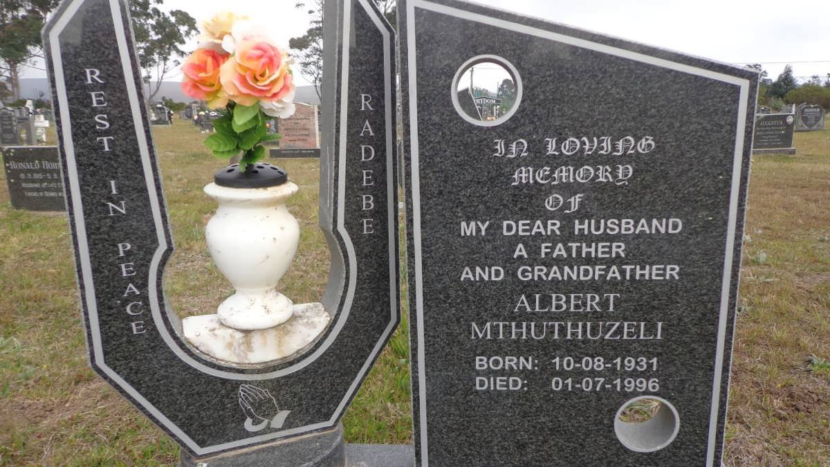 RADEBE Albert Mthuthuzeli 1931-1996