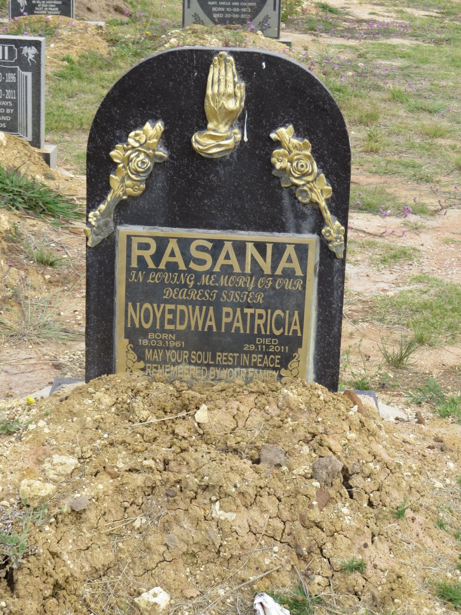 RASANA Noyedwa Patricia 1961-2011