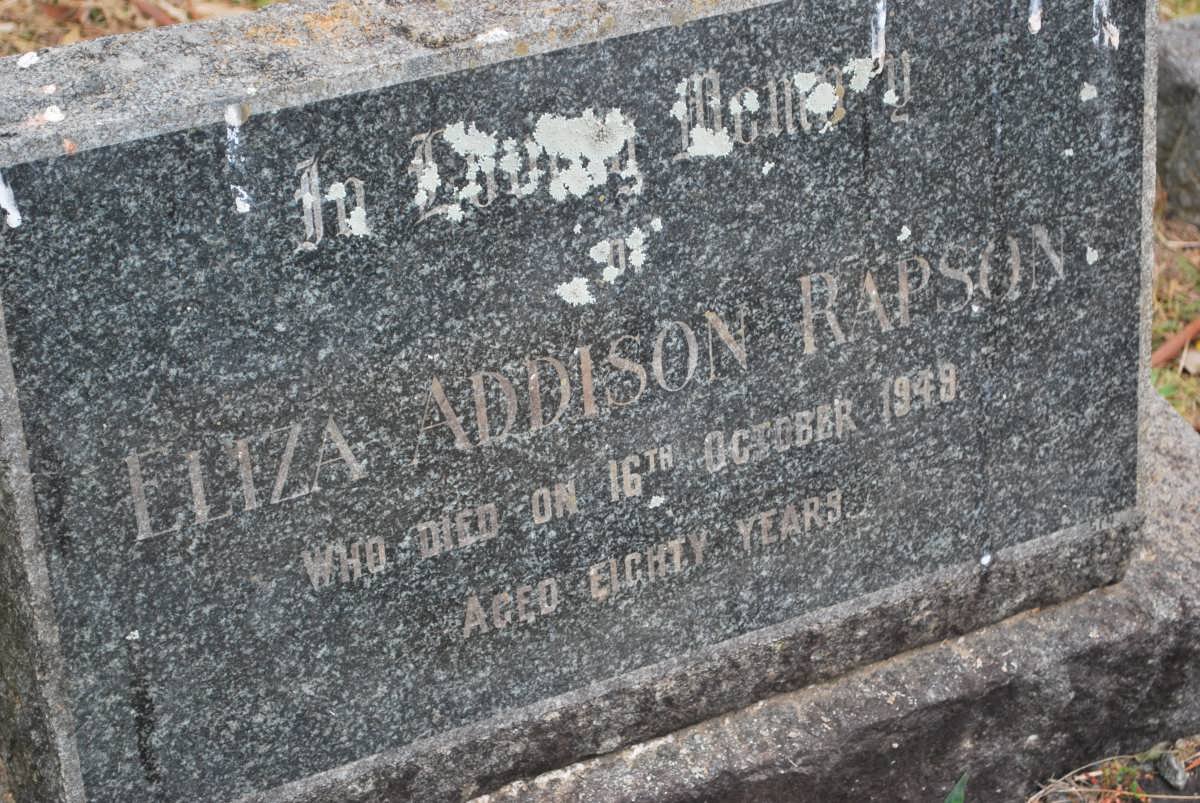 RAPSON Eliza Addison -1949