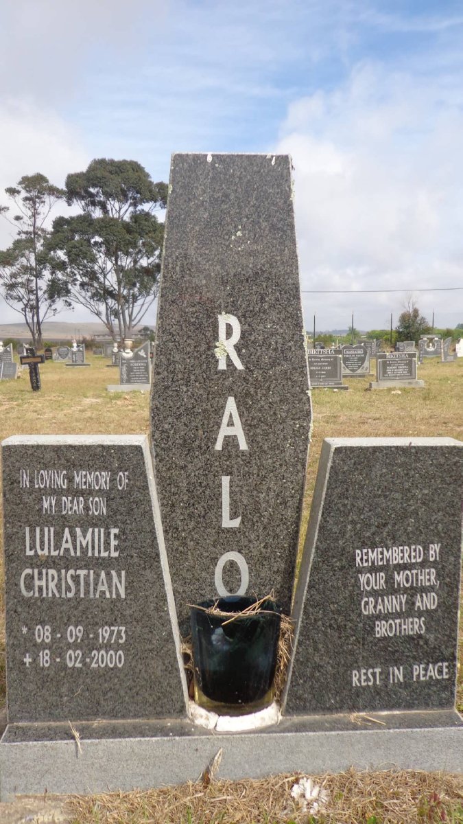RALO Lulamile Christian 1973-2000