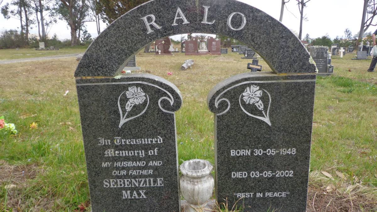 RALO Sebenzile Max 1948-2002