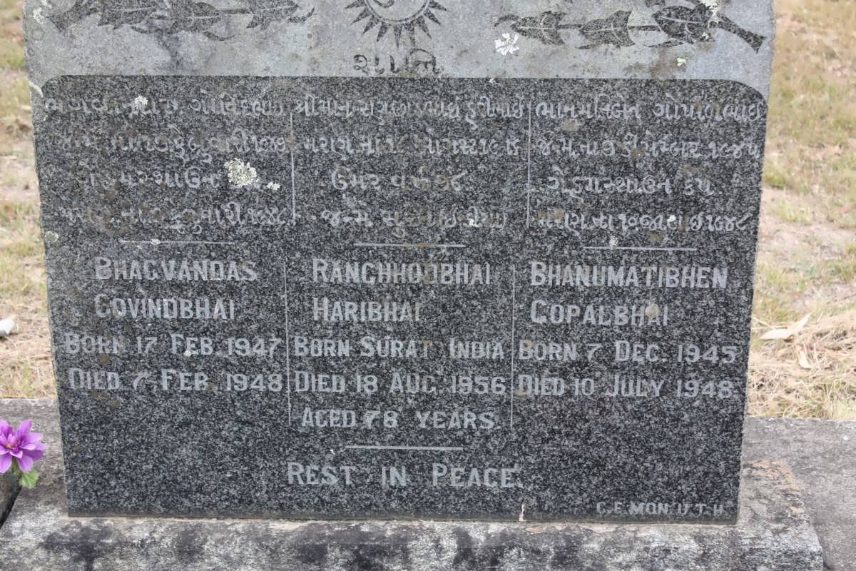 RANCHHODBHAI Haribhai -1956 :: BHANUMATIBHEN Copalbhai 1945-1948 :: BHAGVANDAS Govindbhai 1947-1948
