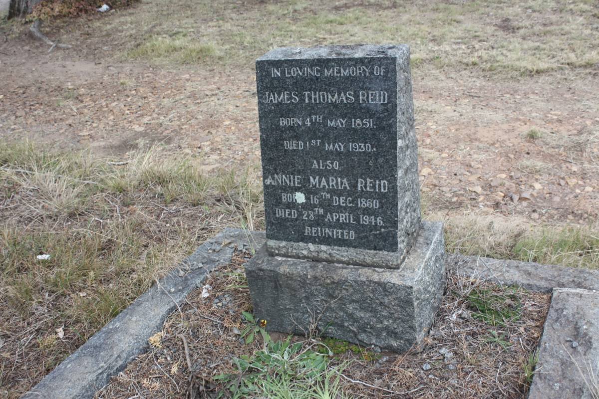 REID James Thomas 1851-1930 &amp; Annie Maria 1860-1946