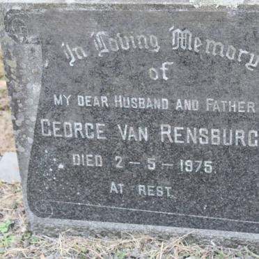 RENSBURG George, van -1975