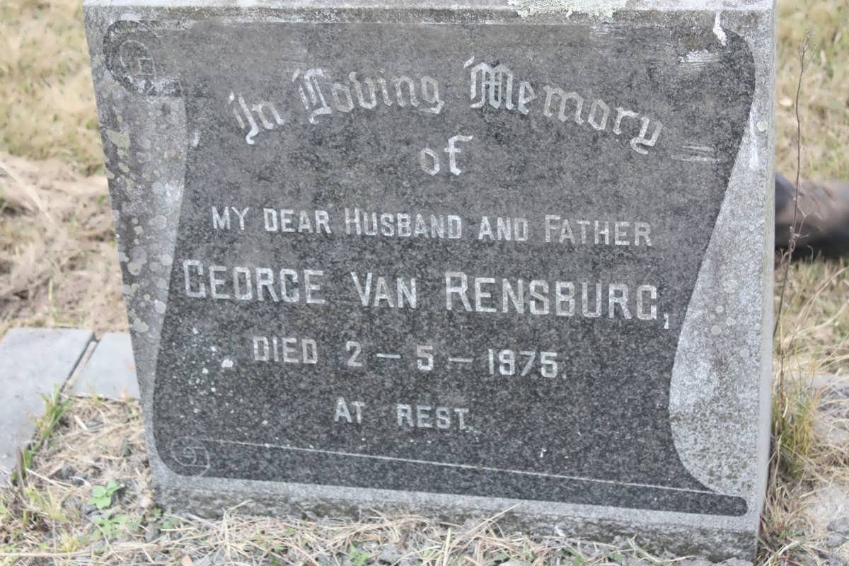 RENSBURG George, van -1975