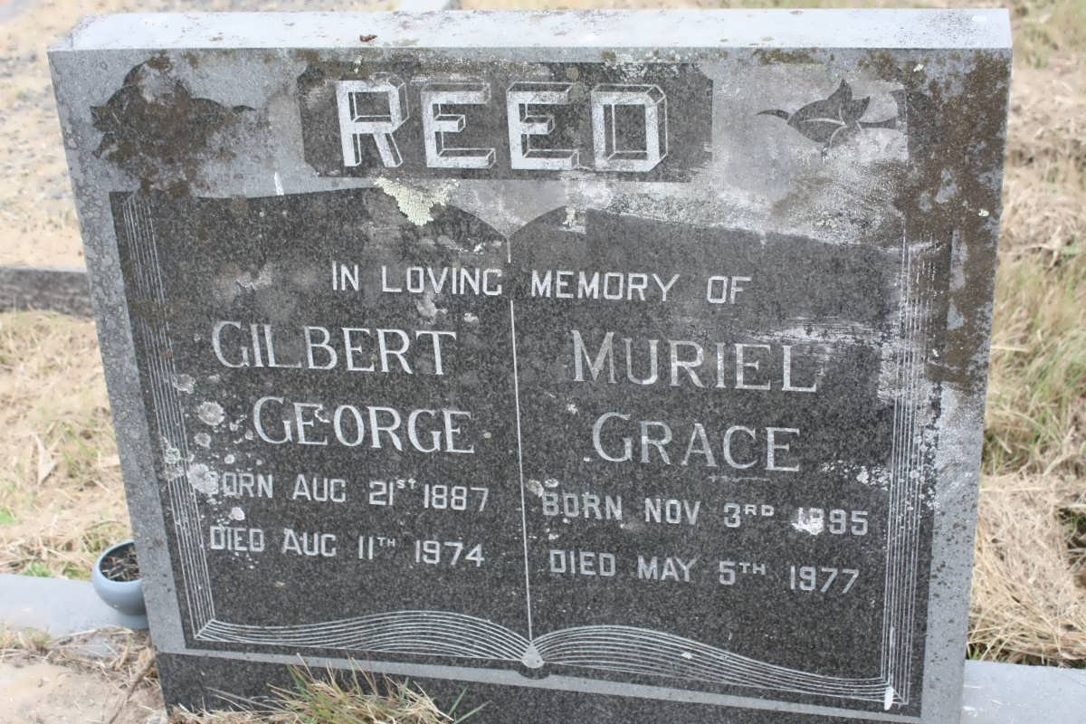 REED Gilbert George 1887-1974 &amp; Muriel Grace 1895-1977
