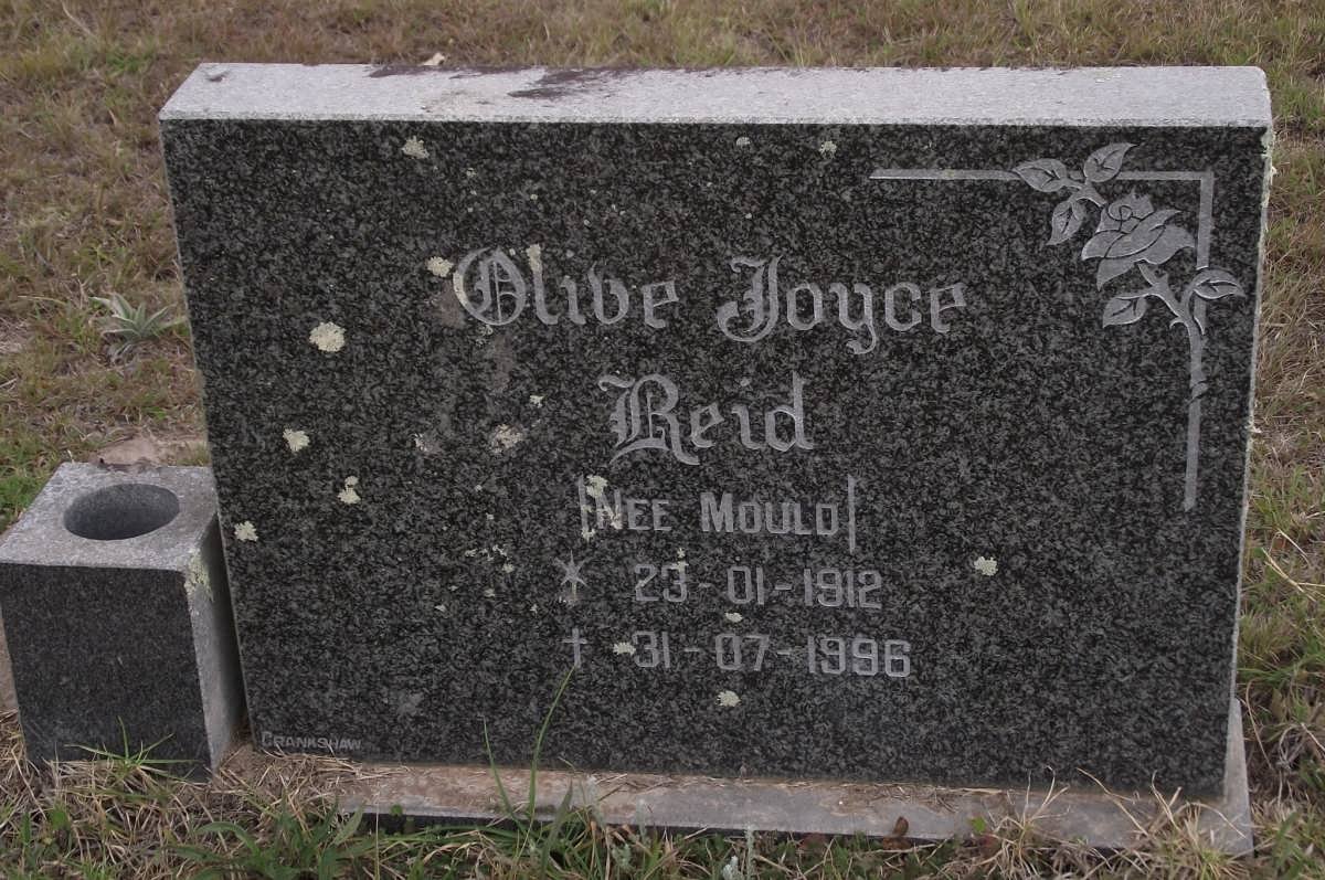 REID Olive Joyce nee MOULD 1912-1996