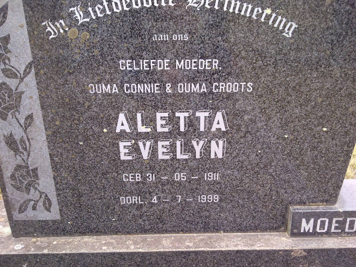 RENSBURG Aletta Evelyn, Jansen van 1911-1999