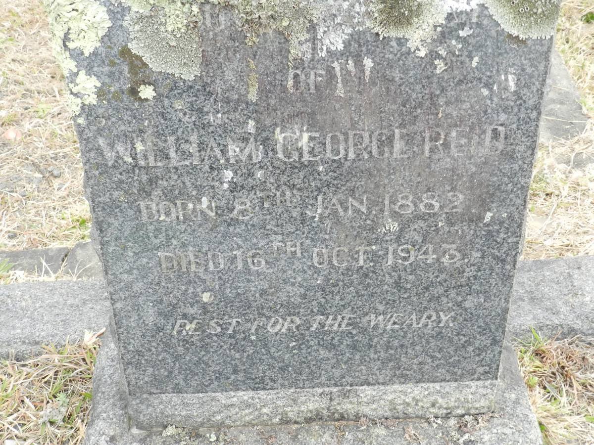 REID William George 1882-1943