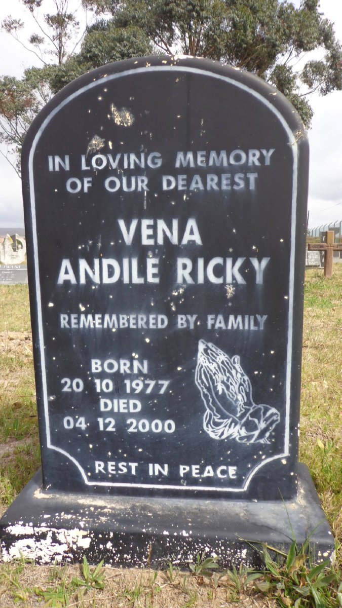 RICKY Vena Andile 1977-2000