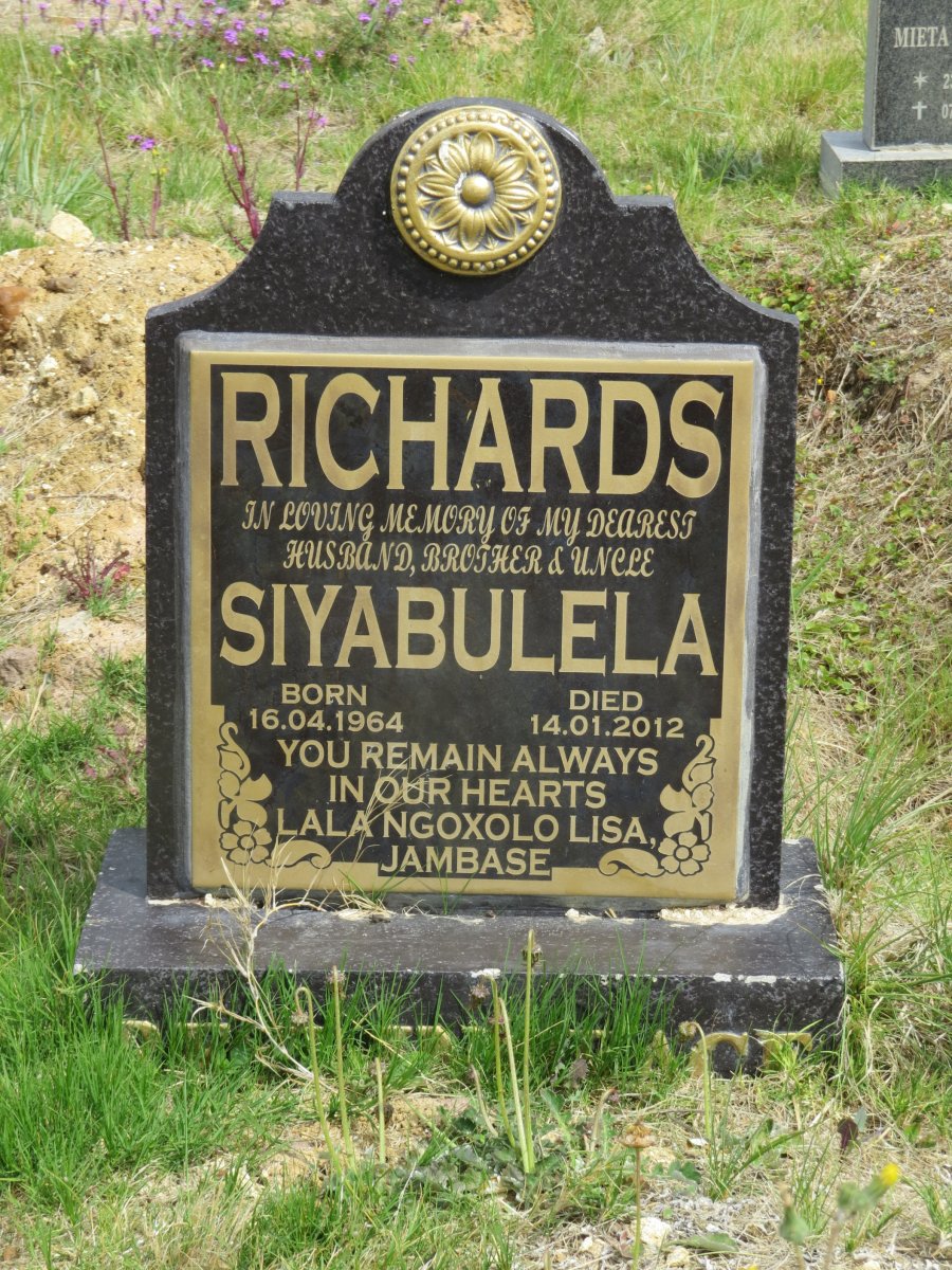 RICHARDS Siyabulela 1964-2012
