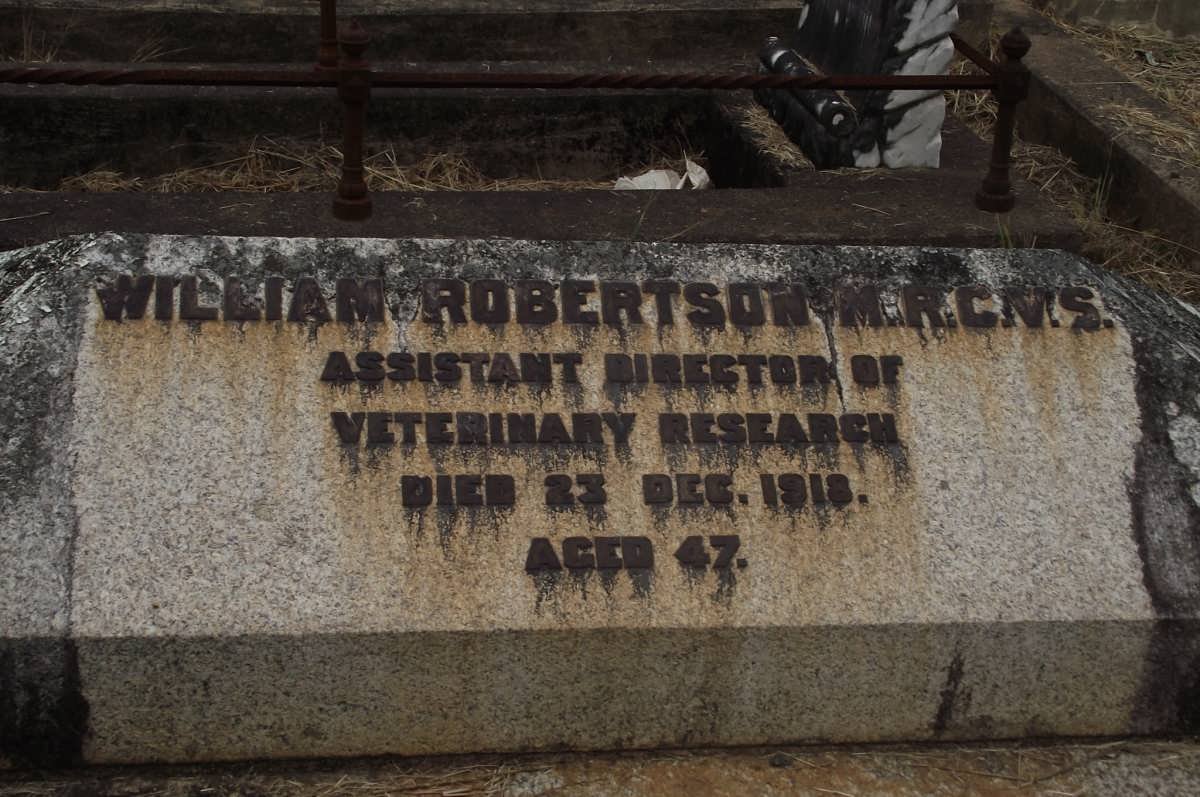 ROBERTSON William -1918