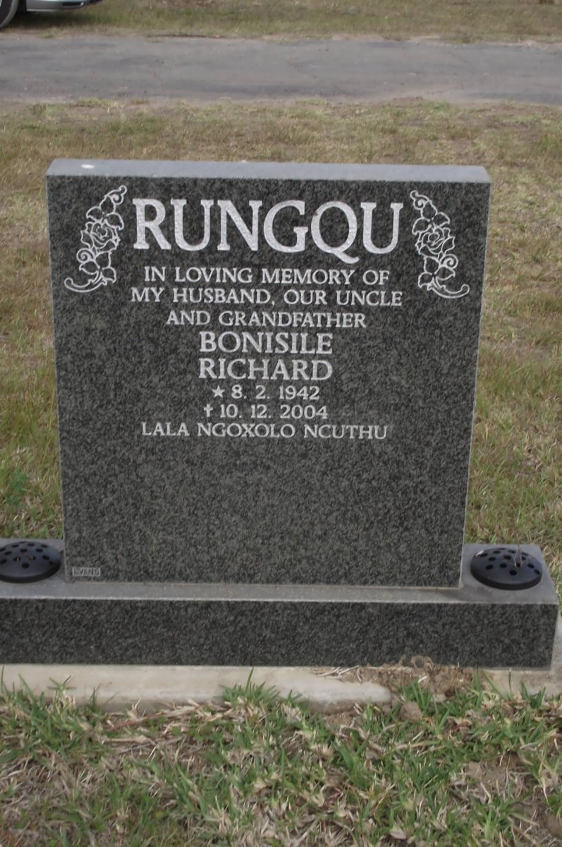 RUNGQU Bonisile Richard 1942-2004