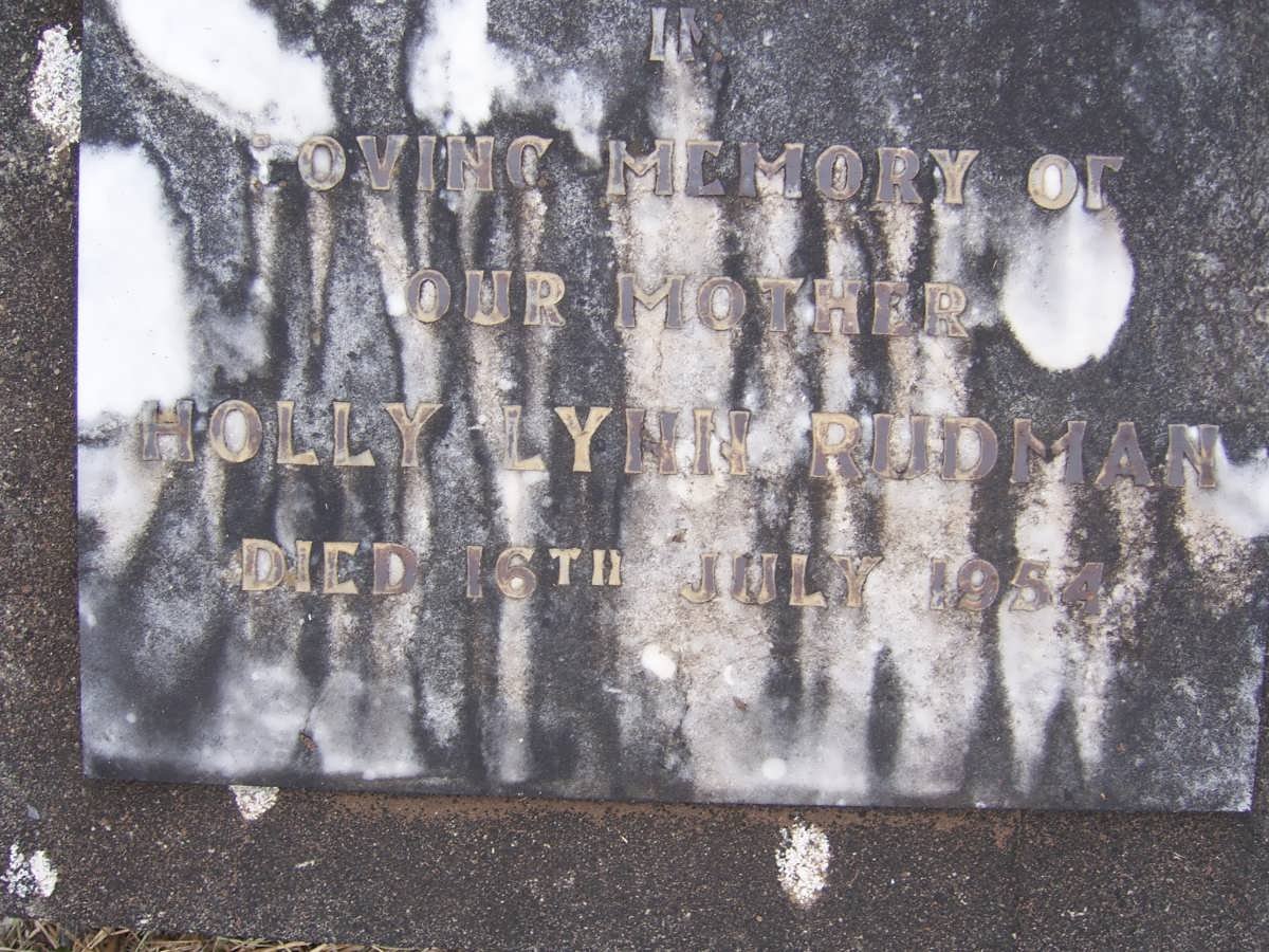 RUDMAN Holly Lynn -1954