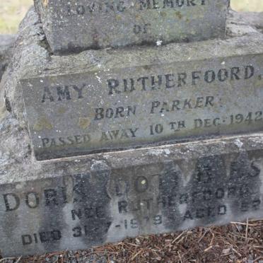 RUTHERFOORD Amy nee PARKER -1942 :: ESPIN Doris B. nee RUTHERFOORD -1979