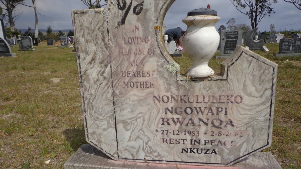 RWANQA Nonkululeko Ngowapi 1953-2002