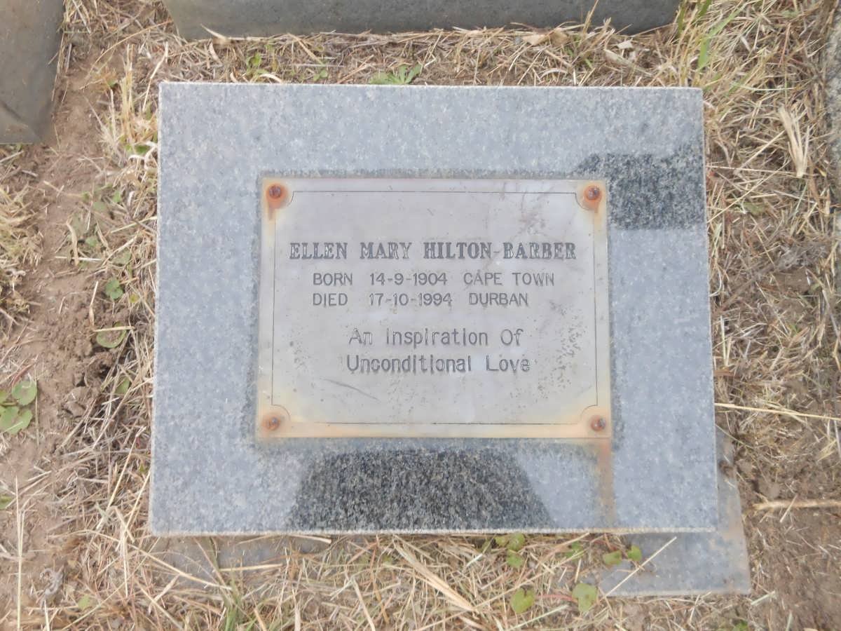 BARBER Ellen Mary, Hilton 1904-1994