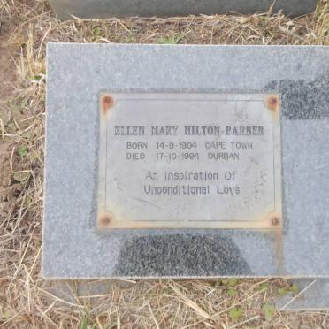 BARBER Ellen Mary, Hilton 1904-1994