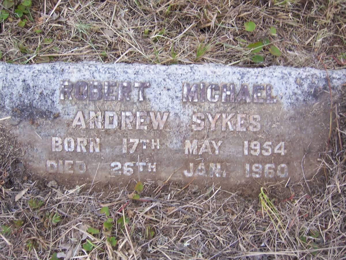 SYKES Robert Michael Andrew 1954-1960