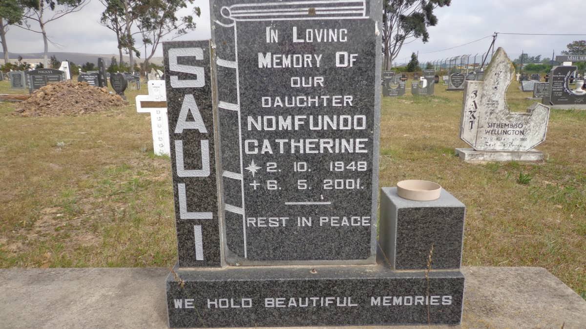SAULI Nomfundo Catherine 1948-2001