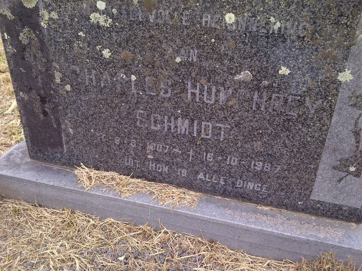 SCHMIDT Charles Humphrey 1907-1987