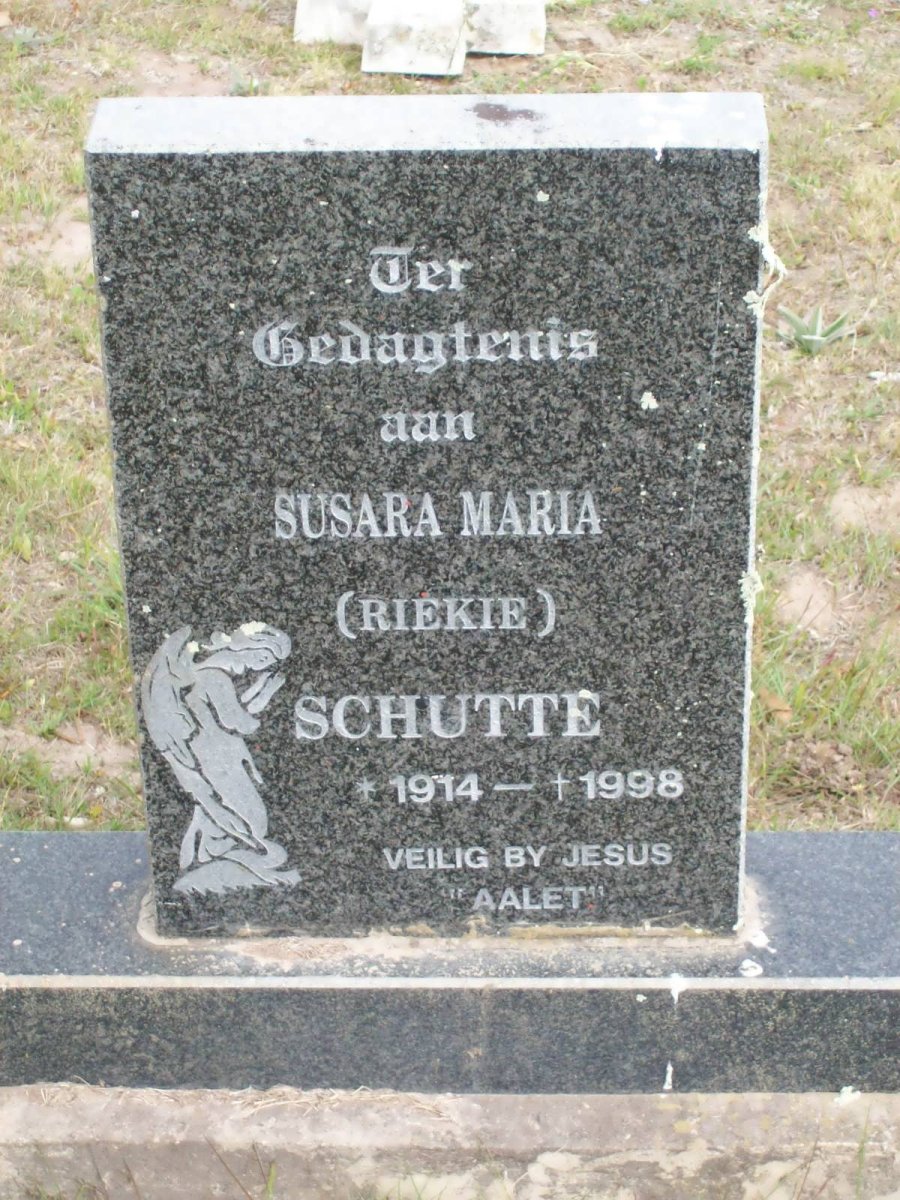 SCHUTTE Susara Maria 1914-1998