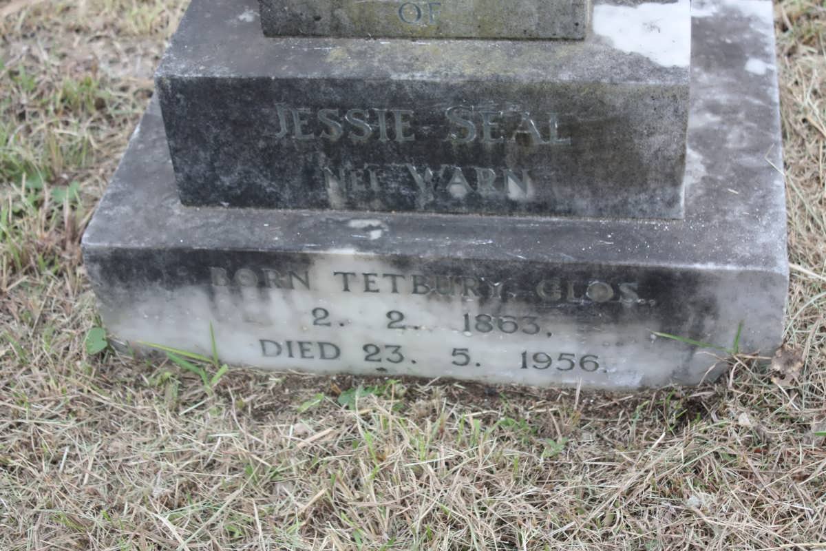 SEAL Jessie nee WARN 1863-1956