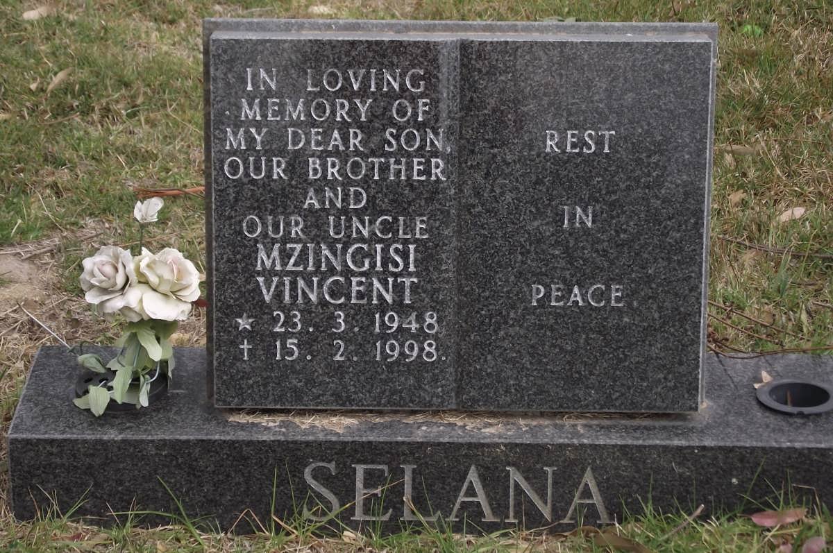 SELANA Mzingisi Vincent 1948-1998