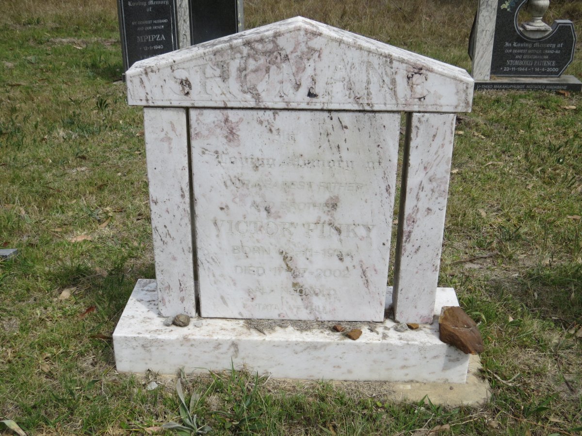 SHUMANE Victor Pinky 1934-2002