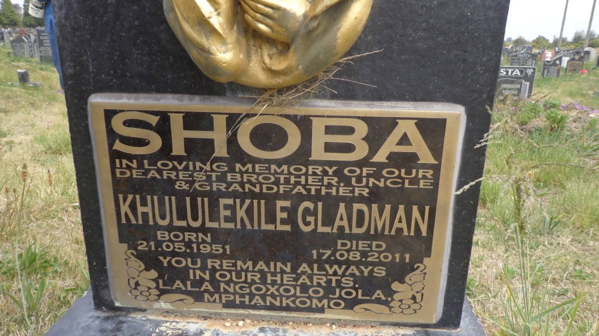 SHOBA Khululekile Gladman 1951-2011
