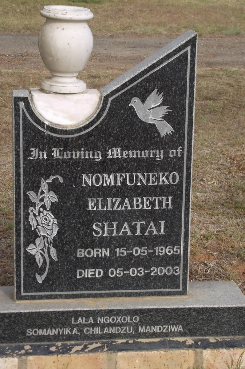 SHATAI Nomfuneko Elizabeth 1965-2003