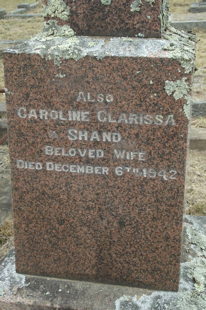 SHAND Caroline Clarissa -1942