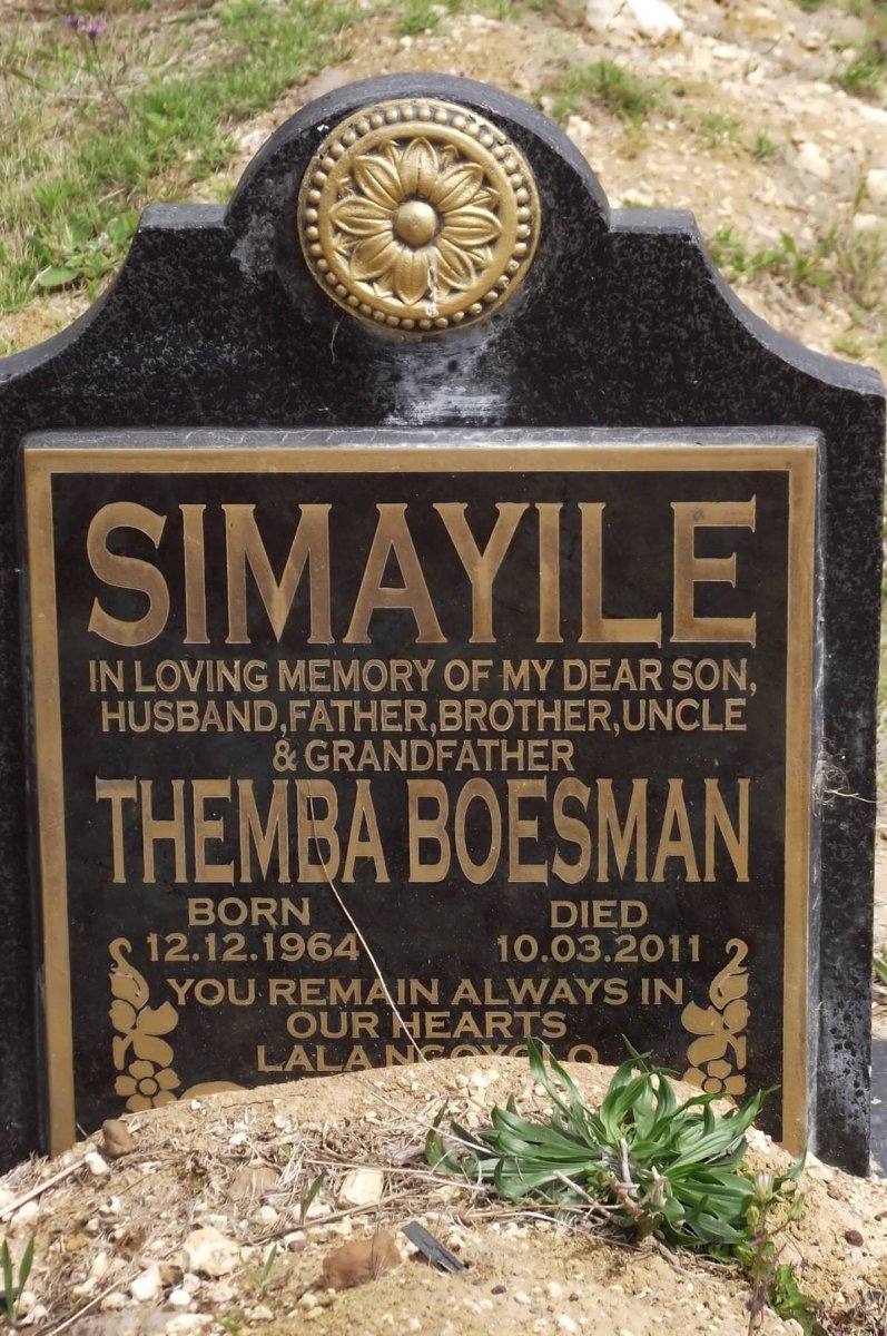 SIMAYILE Themba Boesman 1964-2011