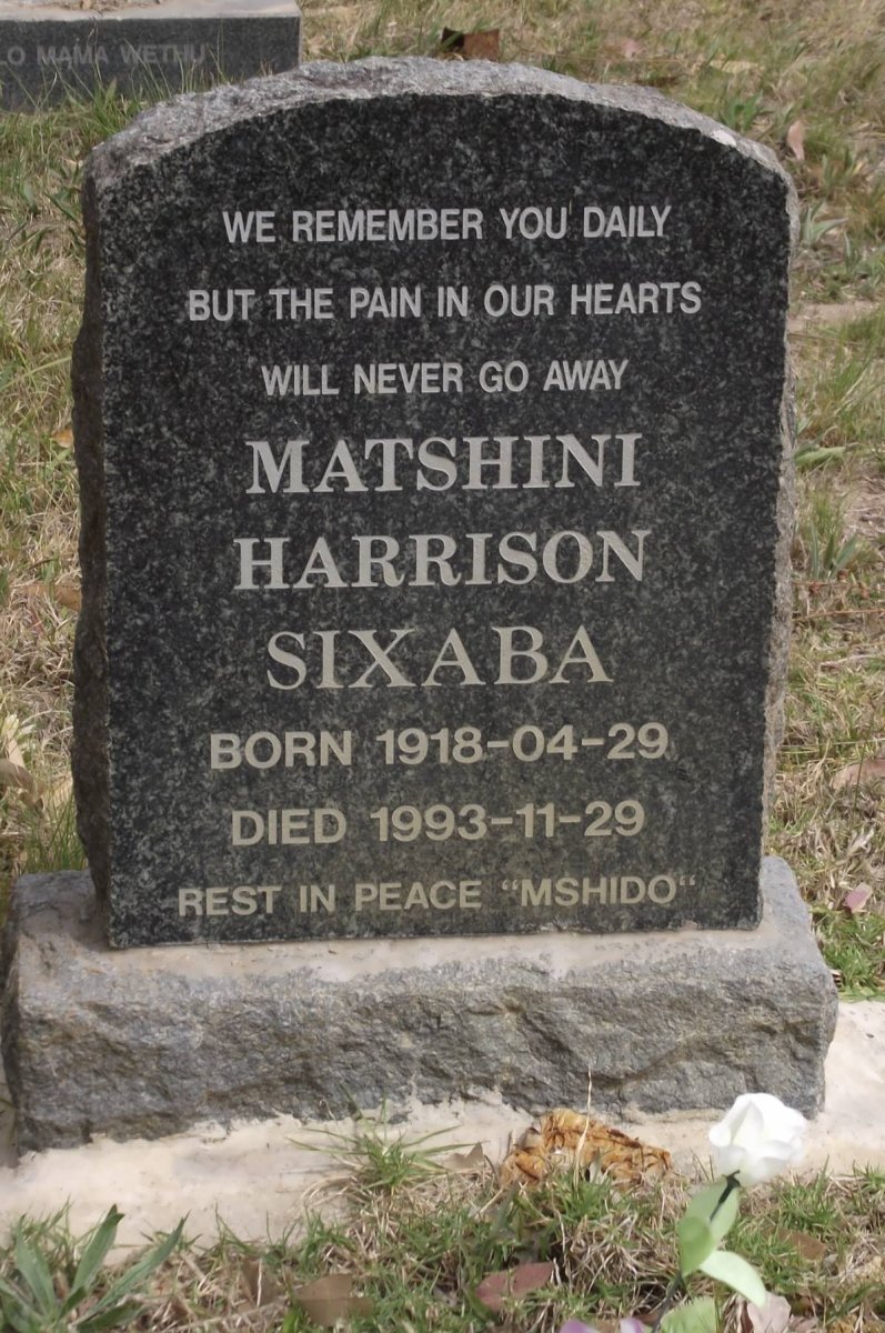 SIXABA Matshini Harrison 1918-1993