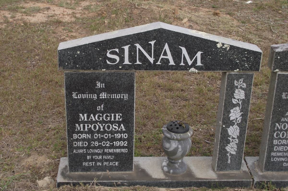 SINAM Maggie Mpoyosa 1910-1992